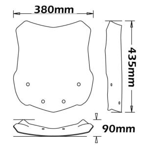 Parabrisas protección medios isotta bmw g 310 gs Â· 3